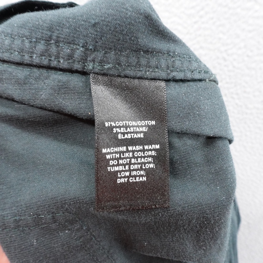 Lafayette 148 Corduroy Flare Pants Size 8 Green Women Soft Mid Rise Stretch - Picture 12 of 13
